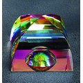 2 1/2" Rainbow Mystic Pyramid Optical Crystal Award